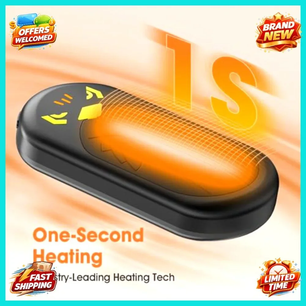 Rechargeable Hand Warmers 4 Pack, 20-Hour Heating, 3 Temp Settings, Portable - Picture 6 of 7